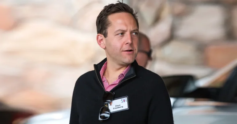 Entrepreneur David Friedberg speaking at a business event, symbolizing his success, investments, and wealth growth for the article on David Friedberg Net Worth.