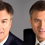 Doug Kurtenbach, legal partner at Kirkland & Ellis LLP with estimated net worth of $10-15 million in 2025, wearing business suit