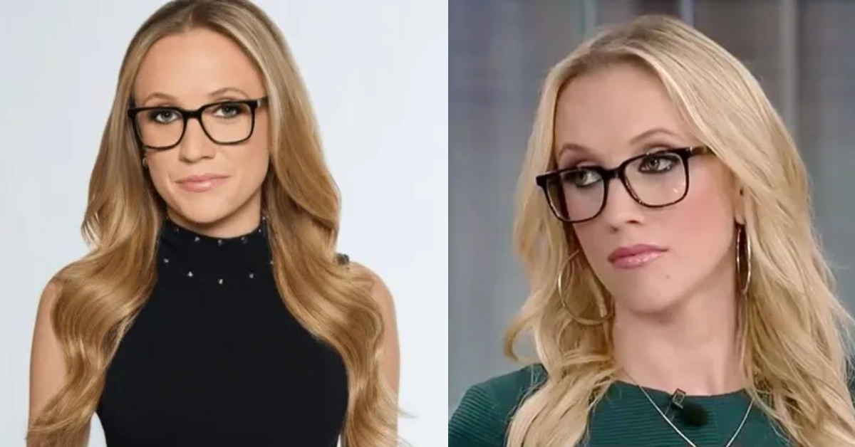 Kat Timpf from Fox News wearing glasses in professional headshots - Fox News contributor with estimated $7 million net worth in 2025