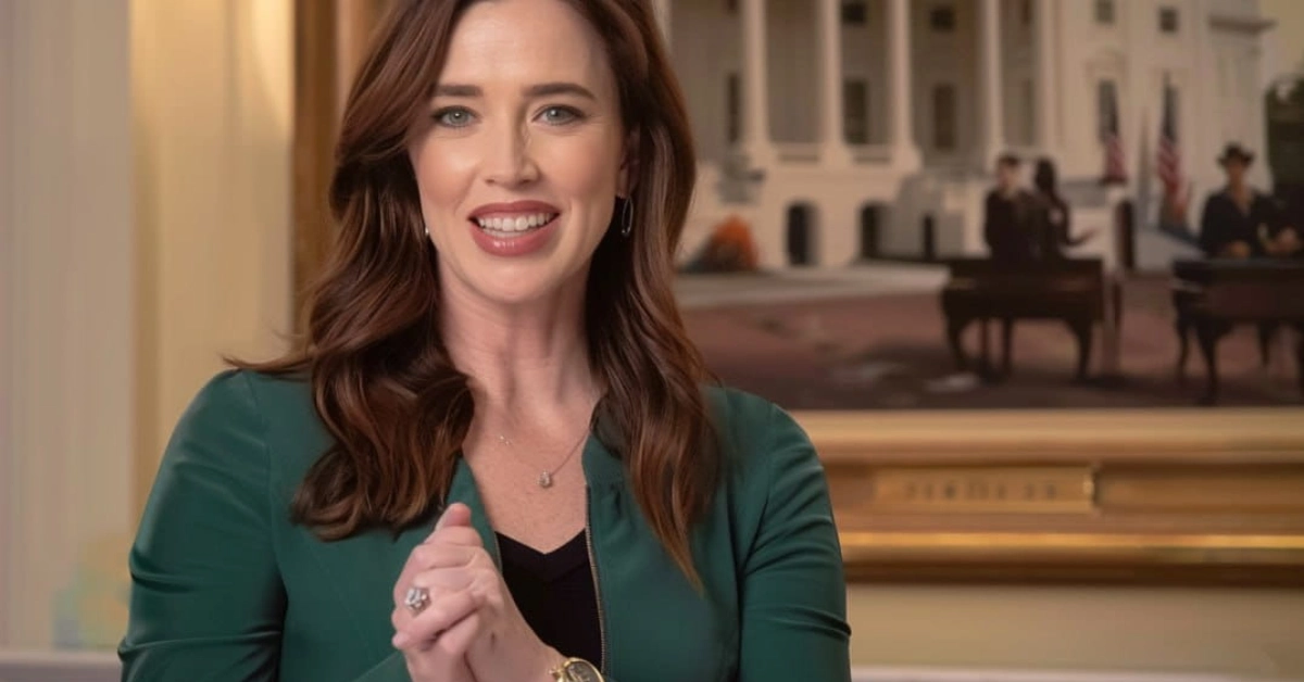 Katie Britt Net Worth: Alabama Senator Katie Britt speaking at a podium, highlighting her financial success and political leadership in 2025.