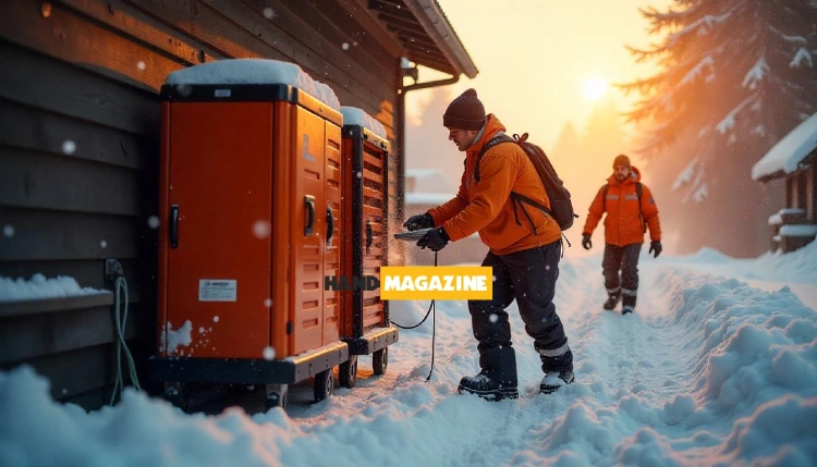 Snowbreak locate uninterruptible power supply system powering equipment during a blizzard.